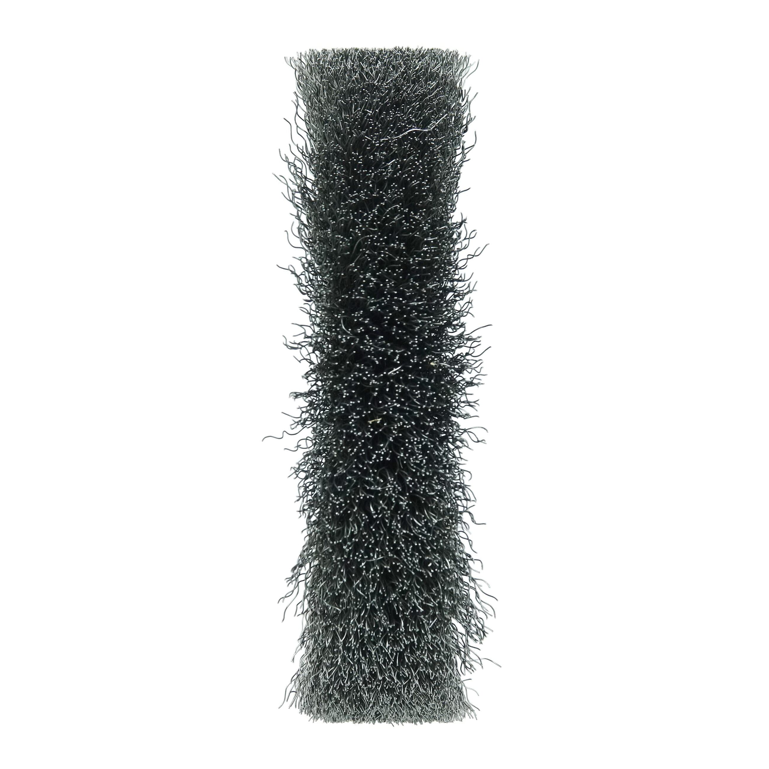 Weiler® 06080 Medium Face Wheel Brush, 6 in Dia Brush, 1 in W Face, 0.014 in Dia Crimped Filament/Wire, 2 in Arbor Hole